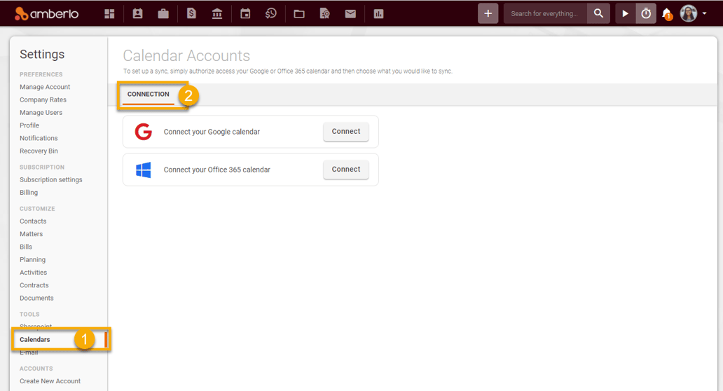 amberlo-and-office-365-calendar-how-to-connect-sync-disconnect